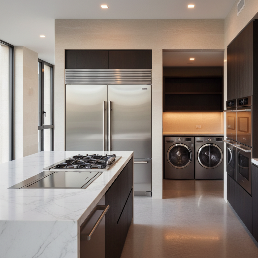 Premium appliances in a luxury home